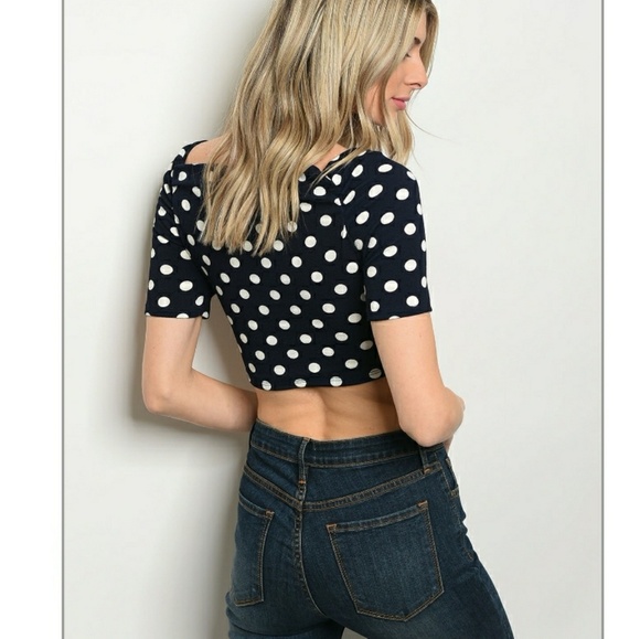 Polka dot crop top - Picture 2 of 4
